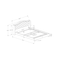 Monarch Specialties Bed, Queen Size, Platform, Bedroom, Frame, Upholstered, Velvet, Wood Legs, Grey, Chrome, Traditional I 5968Q - alternate 4